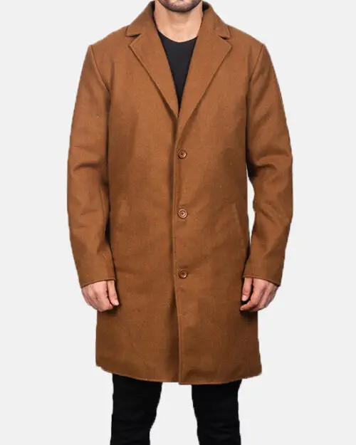 Inquisitor Khaki Wool Single Breasted Coat